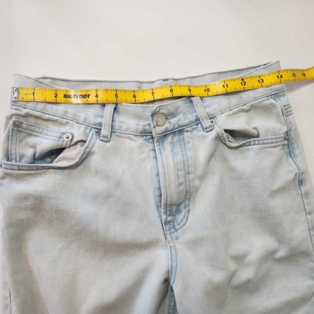 Aus Assembly Label Womens High Waist Tapered Leg Jeans Light Acid Wash Size 8 - Picture 6 of 7